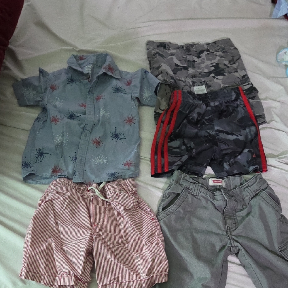 Kids' Shirt and Shorts Set with Patterns